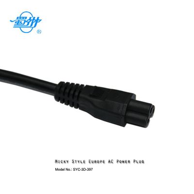 European standard Micky 3 pin female AC power plug