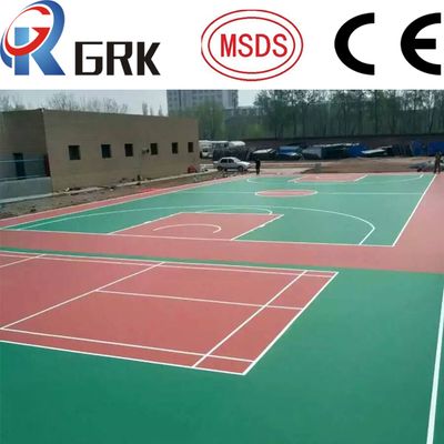 Anti Slip multipurpose sports court using SPU rubber floor/basketball court and volleyball court