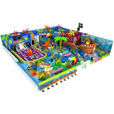 HLB-7025B Ocean Style Pirate Ship themed Plastic Indoor Playground