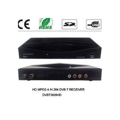 Professional factory supply DVB-T, HD Mpeg4/H.264 DVB-T Receiver, HDMI, TV Tuner, DVBT3826HD