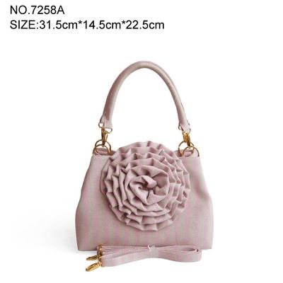 trendy Women's Unique Canvas Flower Handbag