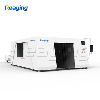 Raycus metal fiber laser cutting machine enclosed metal cutter machine 13002500mm