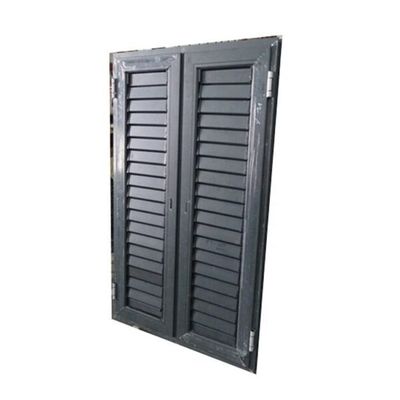 Modern high quality weatherproof prefabricated fixed aluminum metal bathroom louver window