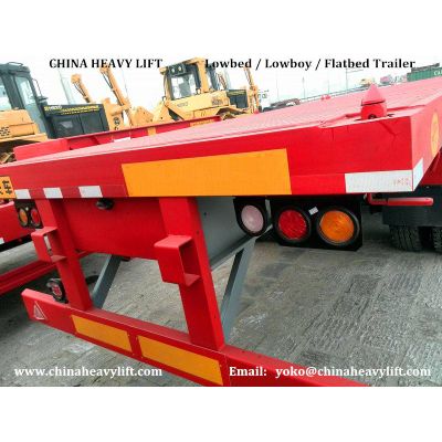 CHINA HEAVY LIFT Container Trailer - Flatbed Trailer - 40 ft Flatbed Container Semi Trailer - CHINA 