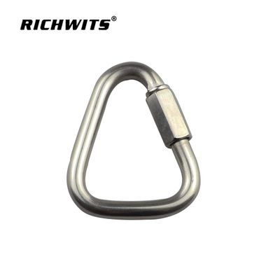 Triangle Quick Mounting Ring Carabiner Clip Chain Hooks Stainless Steel Carabiner Hook Quick Link