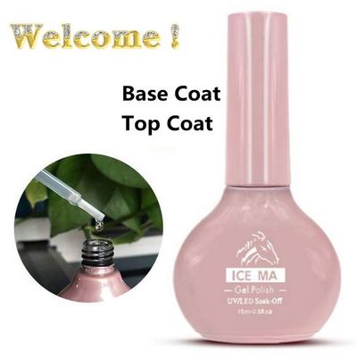 High Quality Base Coat UV Gel Polish Base Gel Nail Top Coat gel Polish Free Sample