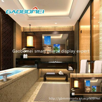 Gaobomei Customized AD mirror advertising lcd display / interactive mirror / lcd magic mirror / elec