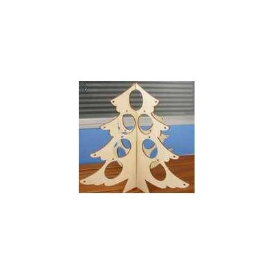 wall hanging wooden laser craft of christmas tree for decoration