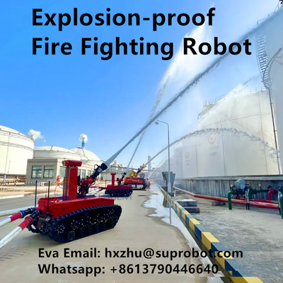 Automatic fire extinguishing fire fighting robot for firefighter use