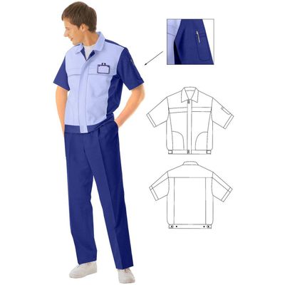 Short-Sleeve Two pcs Work Uniform