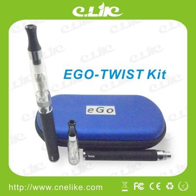 Hottest Rechargeble E Cigarette, electronic cigarette CE4 atomizer EGO Twist Battery