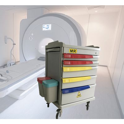 MRI conditional Emergency cart / emergency trolley for 1.5T and 3.0T