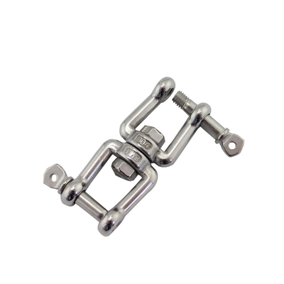 factory supply stainless steel jaw and jaw swivel rigging hardware double ended chain swivel