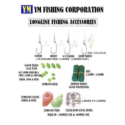 Longline Fishing Gears, Nylon Monofilament Fishing Line, Longline Fishing  Hook And Longline Snap - YM Fishing Corporation