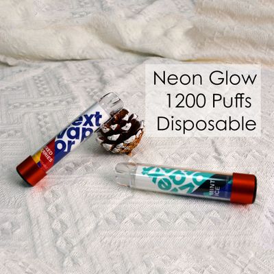 Nextvapor 2023 new vape 1200 puffs neon glow led light disposable vaporizer