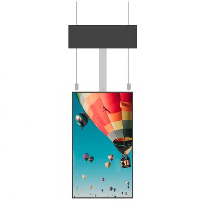 Ultra Thin Double-sided Hanging LCD Digital Signage Kiosk for Advertising