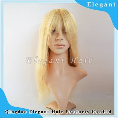 high quality brazilian virgin Hair blonde Full Lace Wig