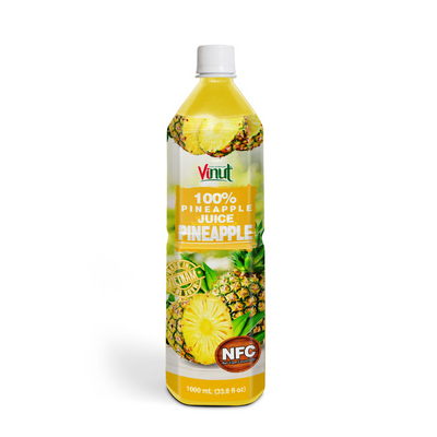 1000ml Pet bottle VINUT Pure Pineapple juice Vietnam Suppliers Directory 100% juice