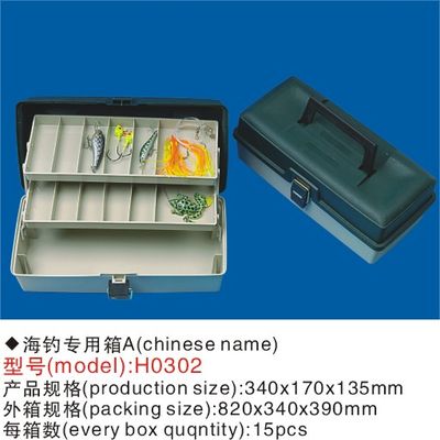 Outdoor Plastic Durable Tool Chest/ OEM Three Layers Tool Box For Fishing Products and Tools Storage