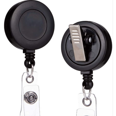 ABS Plastic retractable badge holder reels with alligator clip