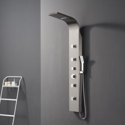 luxury wc toilet rain shower tower system bathroom wall mounted shower column set MT-5648