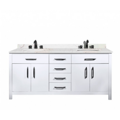 Snow White 72" Bathroom Furniture Vanity for Home Decoration