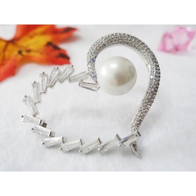 Heart-shaped pearl set auger shoes flower fashionable accessories Shoes accessories accessories