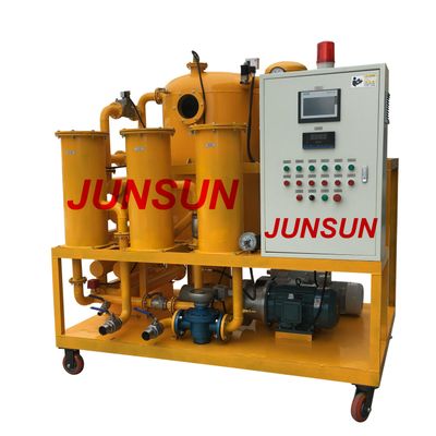 JUNSUN Insulation Oil Purifier/ Mobile Transformer Oil Purification Plant With Siemens PLC