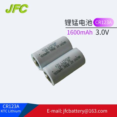 3V battery CR123A,123a battery,KTC CR123A 1600mAh 1800mAh
