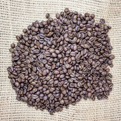 Roasted Custom Blend Coffee French-Roast Blended Robusta and Arabica with Strong, Dark-Chocolate, Ca