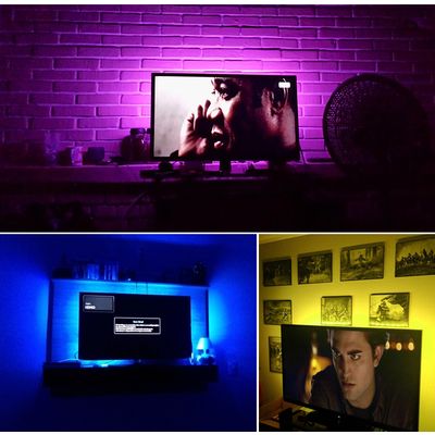 1M 2M 3M LED TV Backlight RGB Neon lamp 5050SMD LED Strip Light For TV HDTV background Lighting with