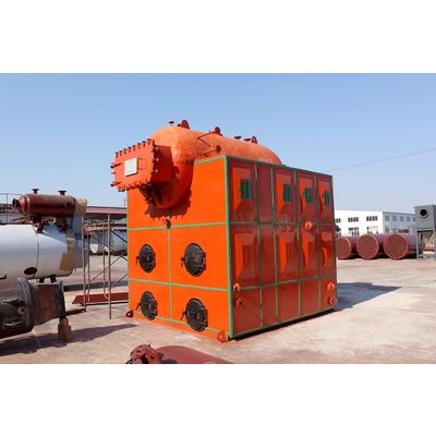 New type of atmospheric pressure water-cooled grate and threaded pipe boiler