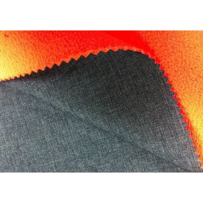 75D plain cationic elastic fabric+TPU+75d/144f fleece