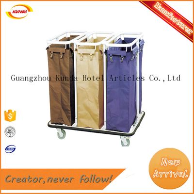 practical durable stainless steel launtry trolley launtry cart cleaning cart Kunda C-053