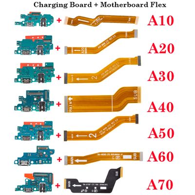 USB Fast Charging Charger Main Motherboard Flex Cable For Samsung Galaxy A10 A20 A30 A40 A50 A60 A70