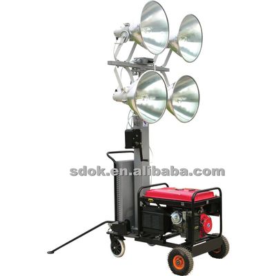 Mobile lighting tower,Hydraulic Mobile Light Tower,trailer type mobile construction ligh