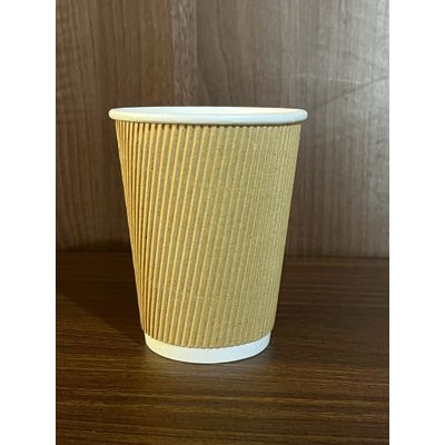 Disposable Paper cup Supplier 12oz Ripple wall, PE Coated
