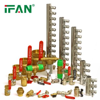 IFAN High Pressure 1/4'' 2 inch 3 way Water Ball Valves Union Lockable Forged Brass Ball Valve
