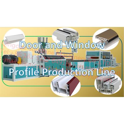 PVC Door Window Profile Production Line UPVC Profile Making Machine Plastic Door Frame Profile Extru