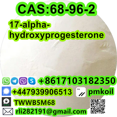 17-alpha-hydroxyprogesterone 68-96-2 high purity factory price C21H30O3 White to Almost white