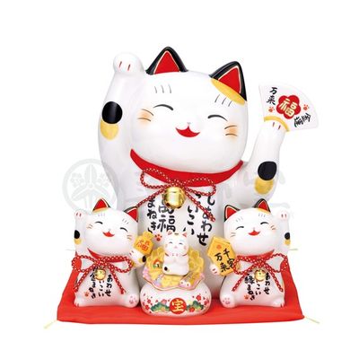 Japanese "YAKUSHIGAMA" brand various lucky cat(manekineko)