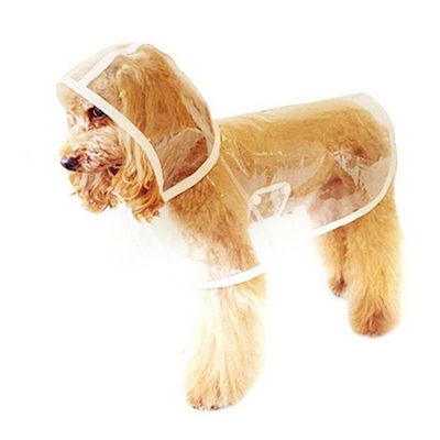 fashion plastic pet raincoat