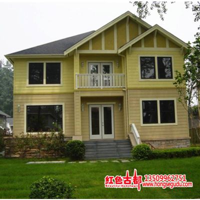 Supply Two-story Living Wooden House Supply Log Cabin Home Modern Chalet