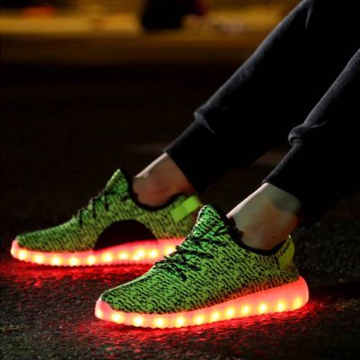 2016 New Style Colorful Running Sport LED Shoes