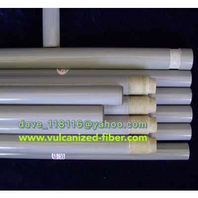 Epoxy fiberglass vulcanized fiber combination tube/ Vulcanized fibre tube covered fiberglass