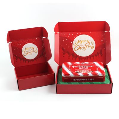 Custom Printing Corrugated Candies Mailing Package Christmas Gift Chocolate Packing Box