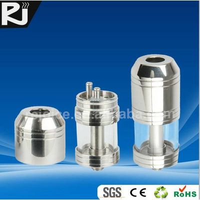 SAU1,Glass Clone cloutank storage atomizer for electronic cigarette,stainless steel & galss, easy DI