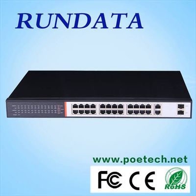 2015 hot sale Rundata 400W 24 port switch for IP products