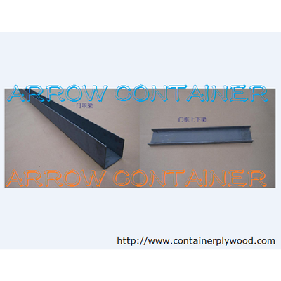 Container parts- shipping container door header/rail