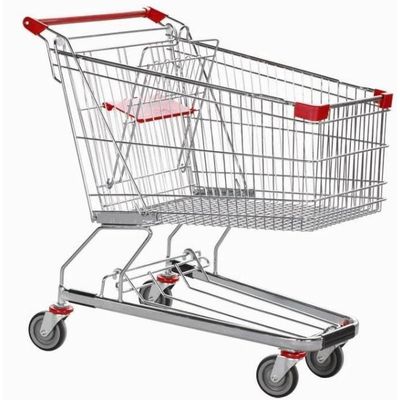 unfolding supermarket shopping trolley
